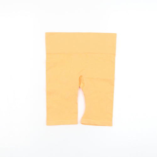 Primark Womens Orange  Nylon Biker Shorts Size 6 L8 in Regular