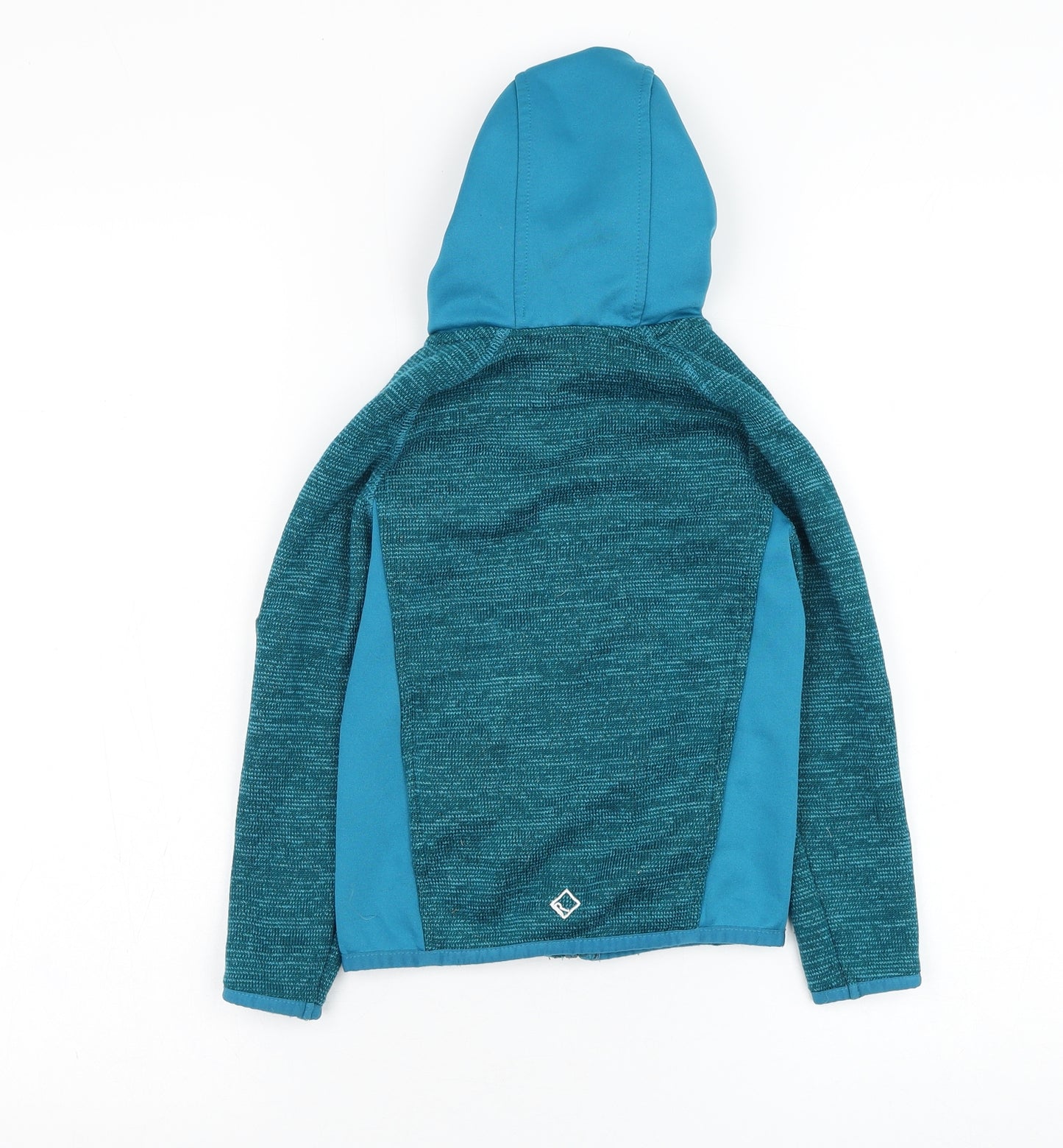 Regatta Girls Blue  Polyester Full Zip Hoodie Size 3-4 Years  Zip