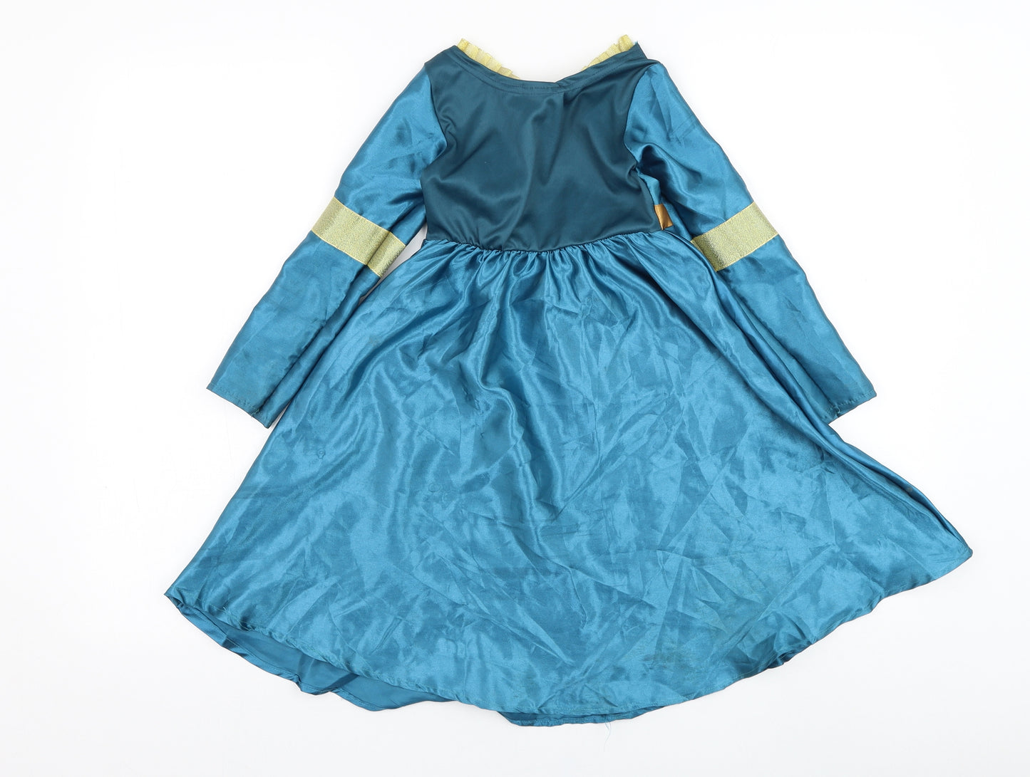 Rubie's Girls Green  Polyester Fit & Flare  Size 3-4 Years  Round Neck Pullover - Brave, Disney, Mereda
