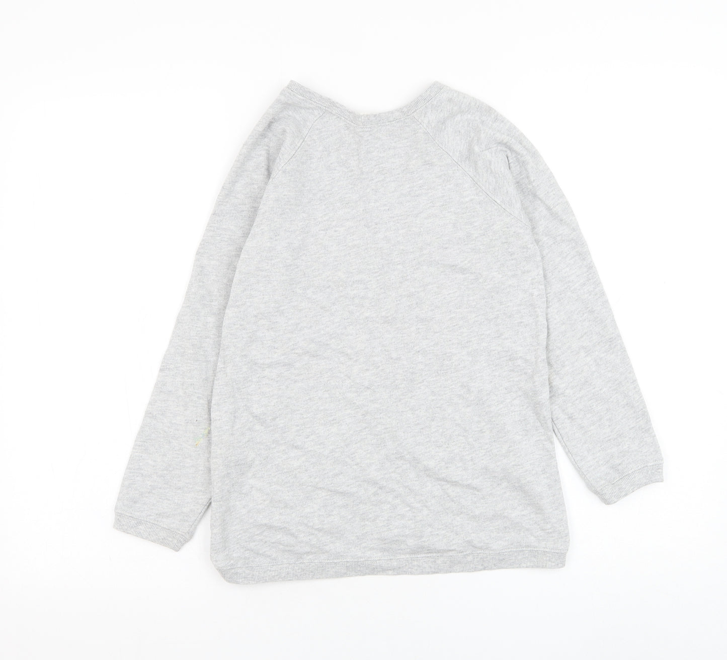 H&M Girls Grey  Cotton Pullover Sweatshirt Size 9-10 Years  Pullover - New York