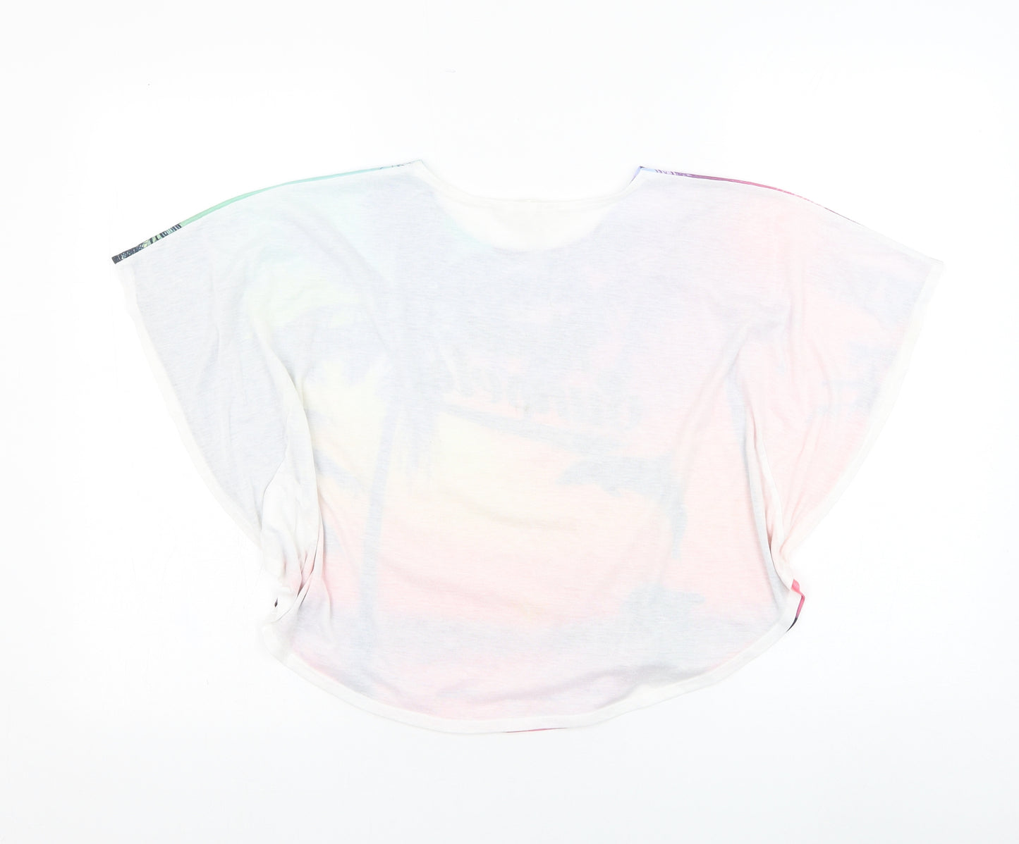 H&M Girls Multicoloured  Polyester Basic T-Shirt Size 11-12 Years Round Neck Pullover - Dolphin