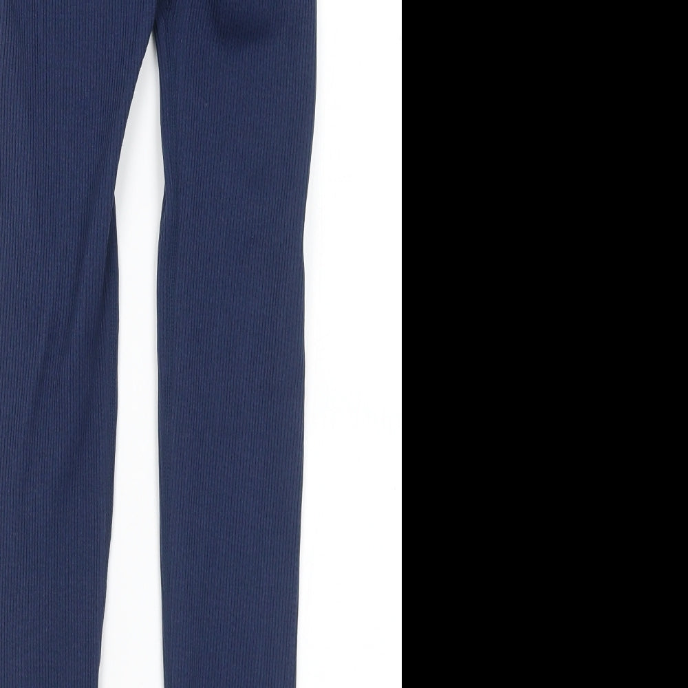 Dunnes Stores Womens Blue  Nylon Jogger Leggings Size M L25 in   - M/L