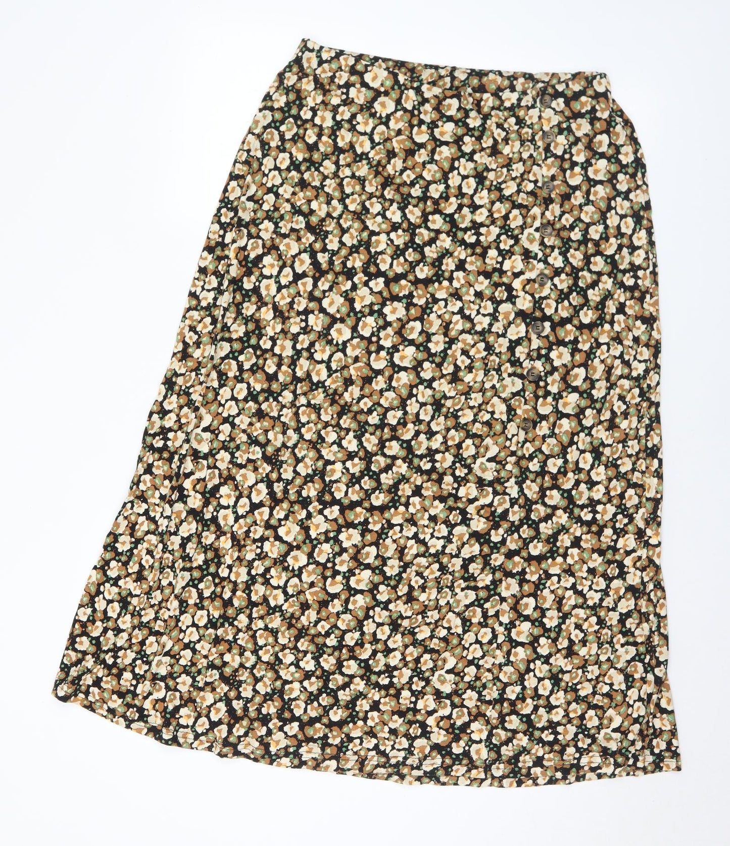 NEXT Womens Multicoloured Floral Viscose A-Line Skirt Size 12