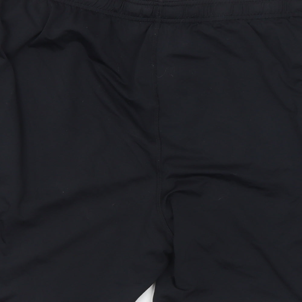 Under Amour Mens Black  Polyester Sweat Shorts Size 2XL L8 in Regular