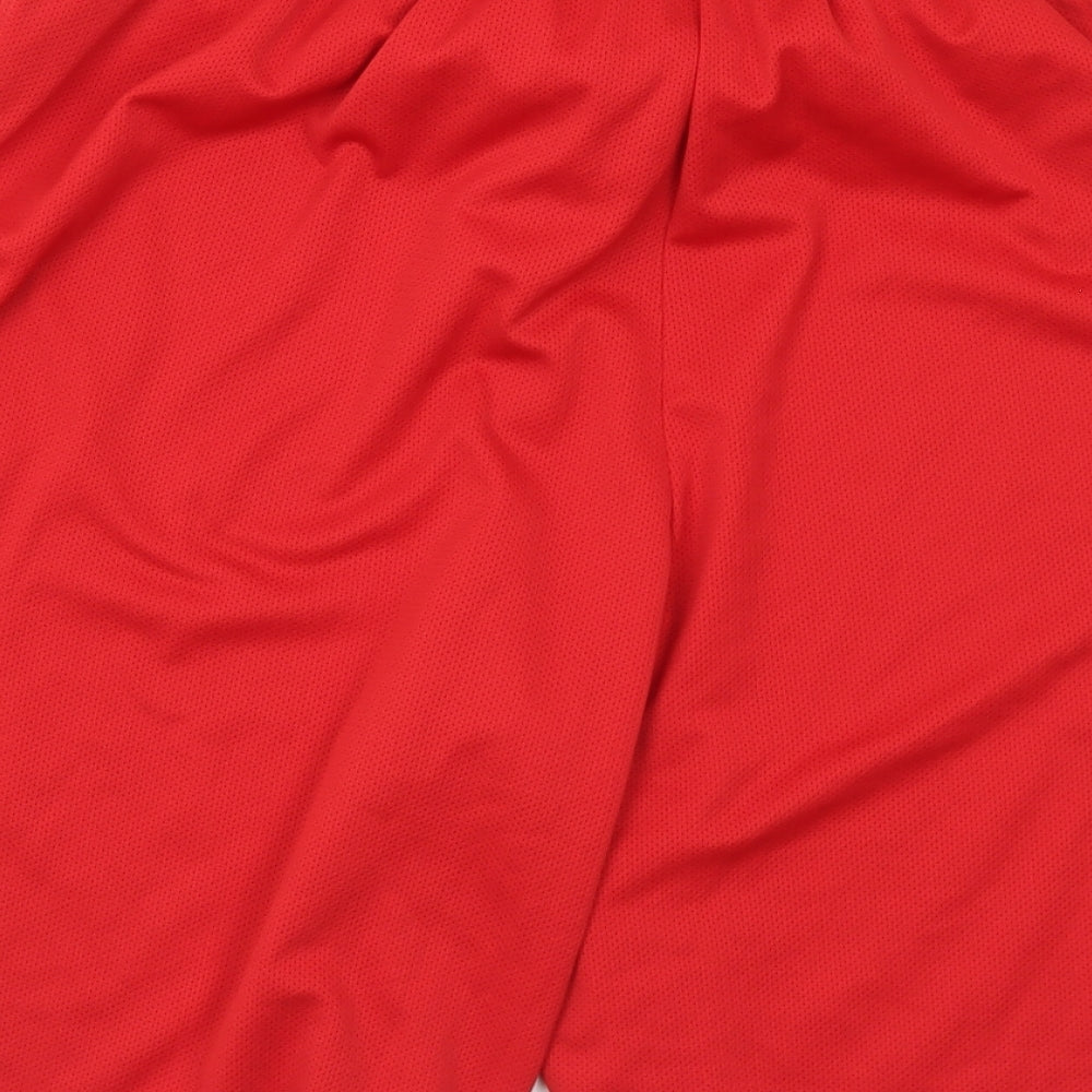 Nike Mens Red  Polyester Sweat Shorts Size XL L10 in Regular