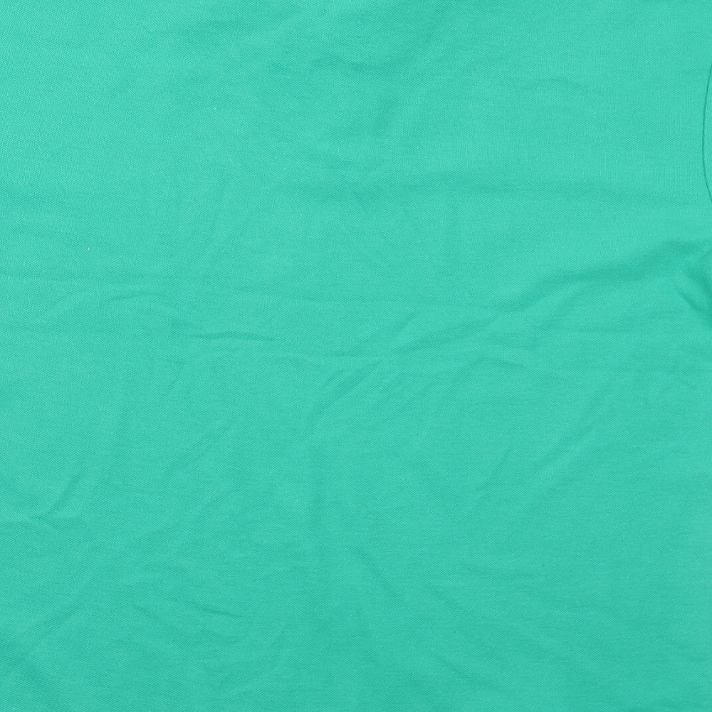 Slazenger Mens Green  Polyester  Polo Size L Collared