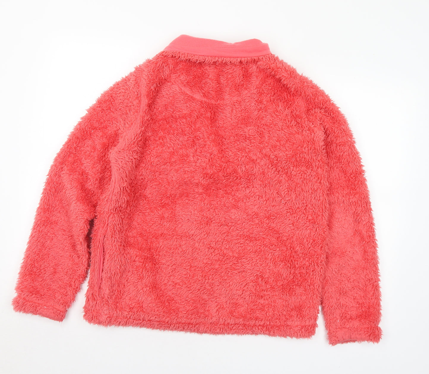 Peacocks Womens Pink Collared  Polyester Pullover Jumper Size 14