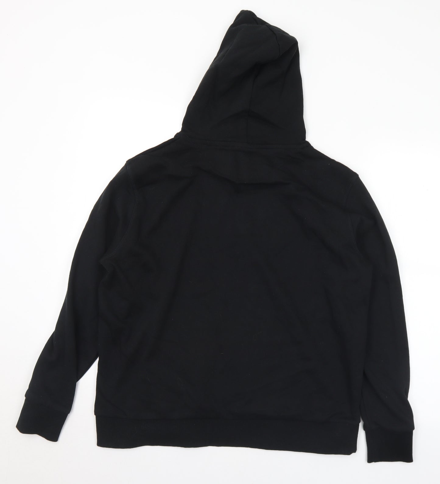 Dunnes Stores Mens Black  Cotton Pullover Hoodie Size XL