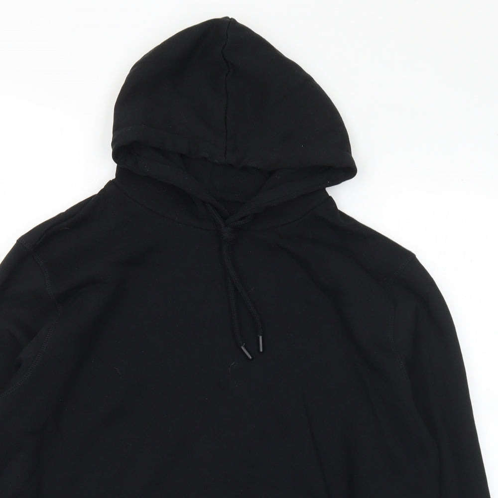Dunnes Stores Mens Black  Cotton Pullover Hoodie Size XL