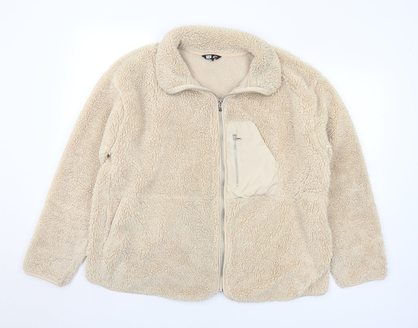 F&F Womens Beige   Jacket  Size 20  Zip
