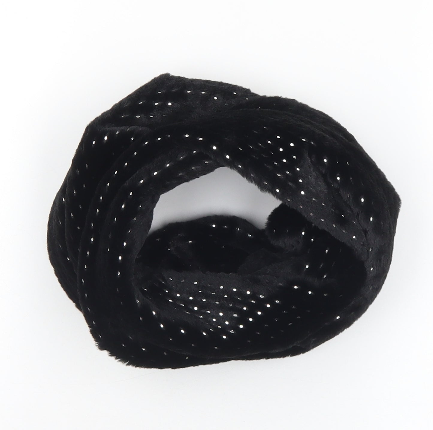 Preworn Womens Black  Polyester  Scarf    - Infinity scarf