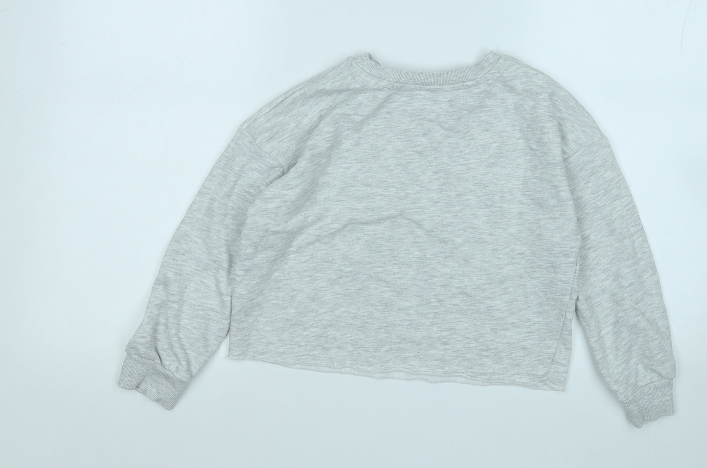 George Girls Grey  Cotton Pullover Sweatshirt Size 7-8 Years   - Kind