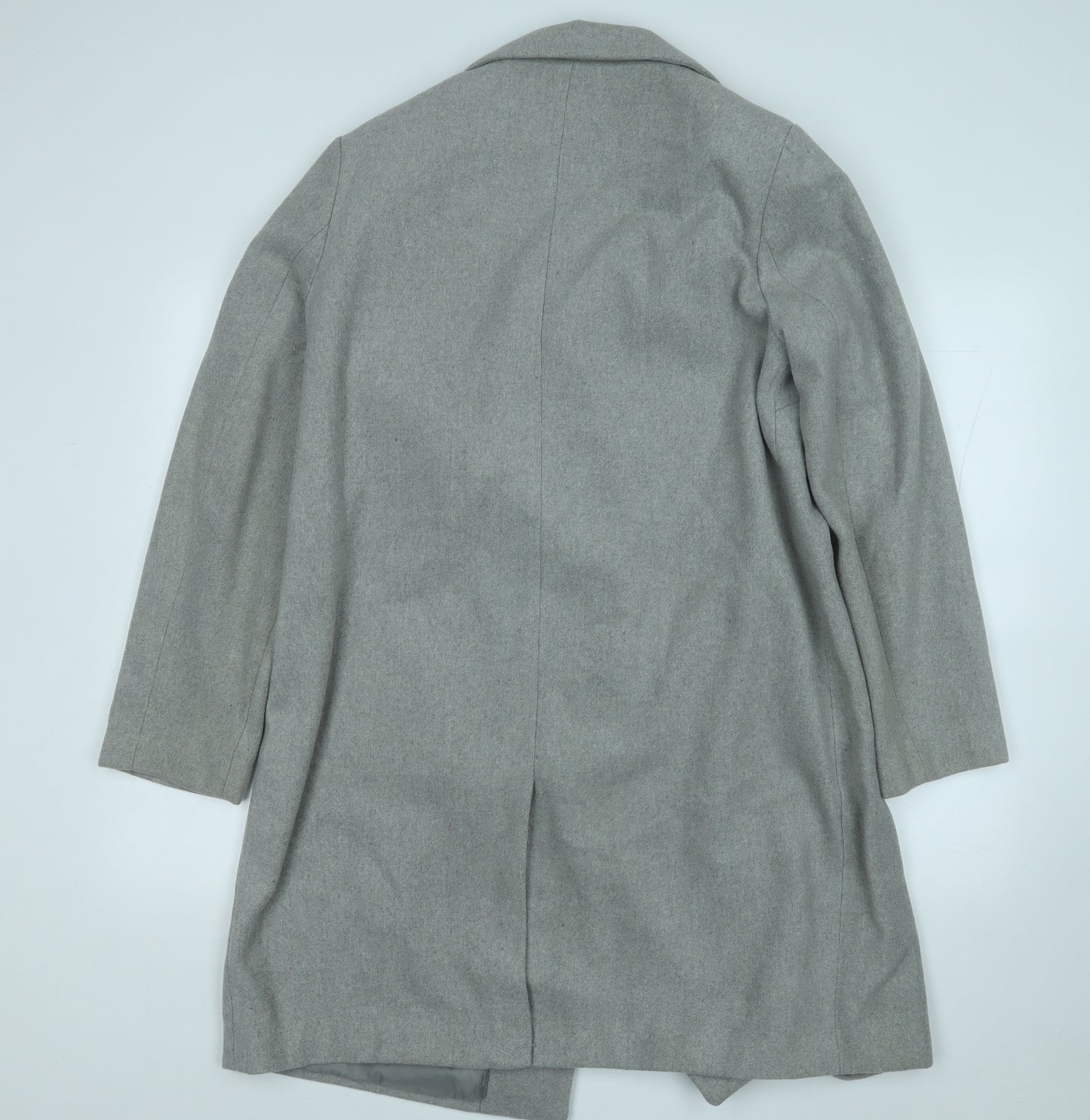 New Look Womens Grey   Trench Coat Coatigan Size 16