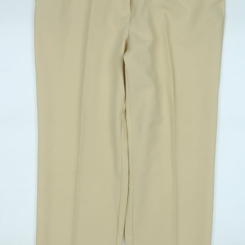 canda Womens Beige  Polyester Trousers  Size 20 L28 in Regular