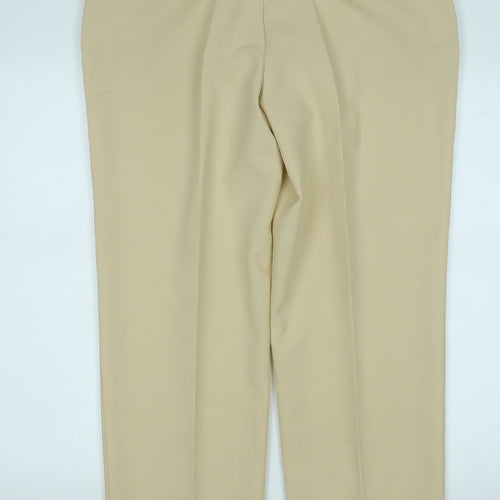 canda Womens Beige  Polyester Trousers  Size 20 L28 in Regular