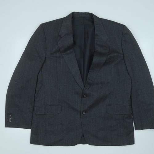 Canda Mens Grey  Polyester Jacket Suit Jacket Size 44