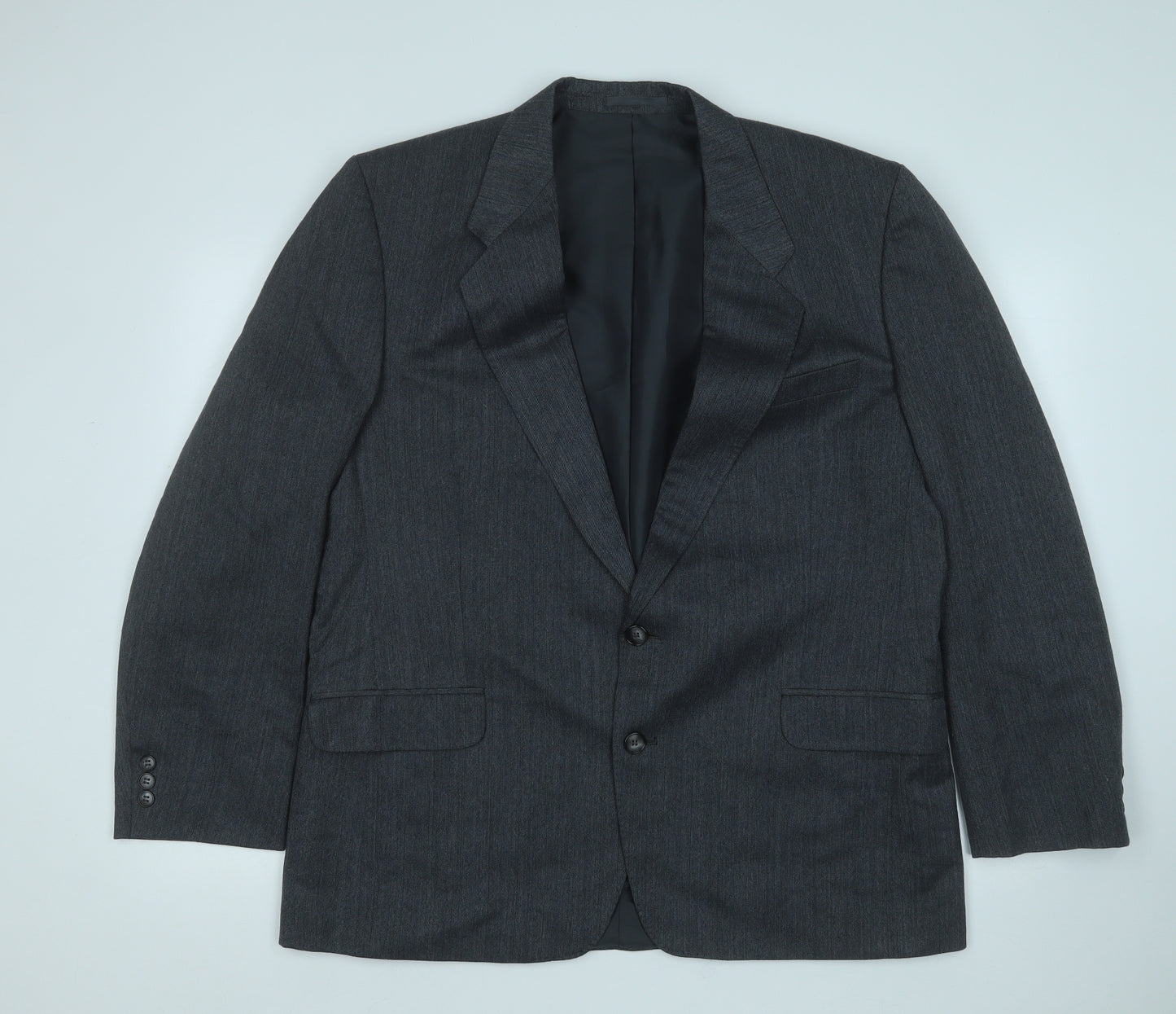 Canda Mens Grey  Polyester Jacket Suit Jacket Size 44