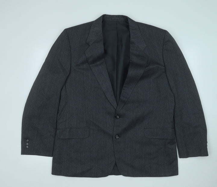 Canda Mens Grey  Polyester Jacket Suit Jacket Size 44