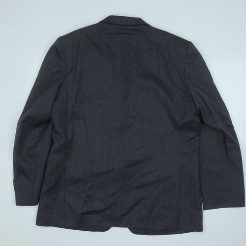 Canda Mens Grey  Polyester Jacket Suit Jacket Size 44