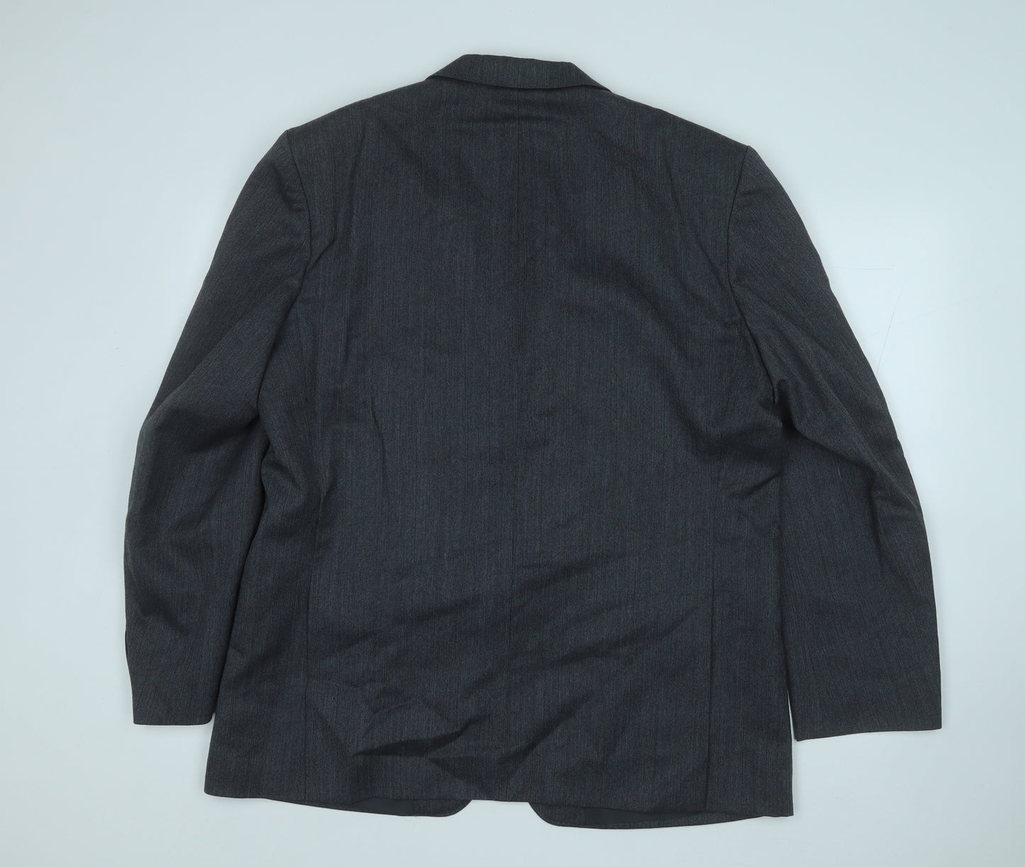 Canda Mens Grey  Polyester Jacket Suit Jacket Size 44