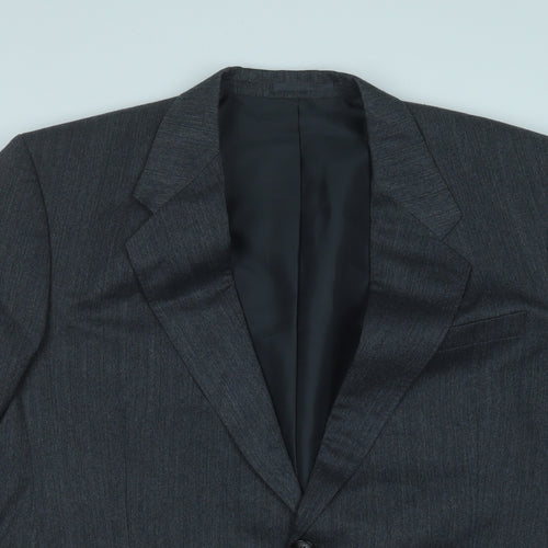 Canda Mens Grey  Polyester Jacket Suit Jacket Size 44
