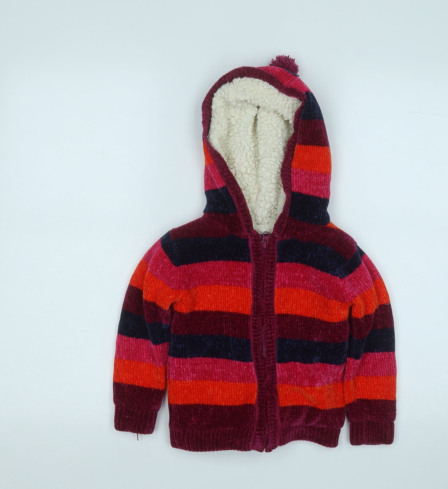 George Girls Multicoloured Striped  Jacket  Size 2-3 Years