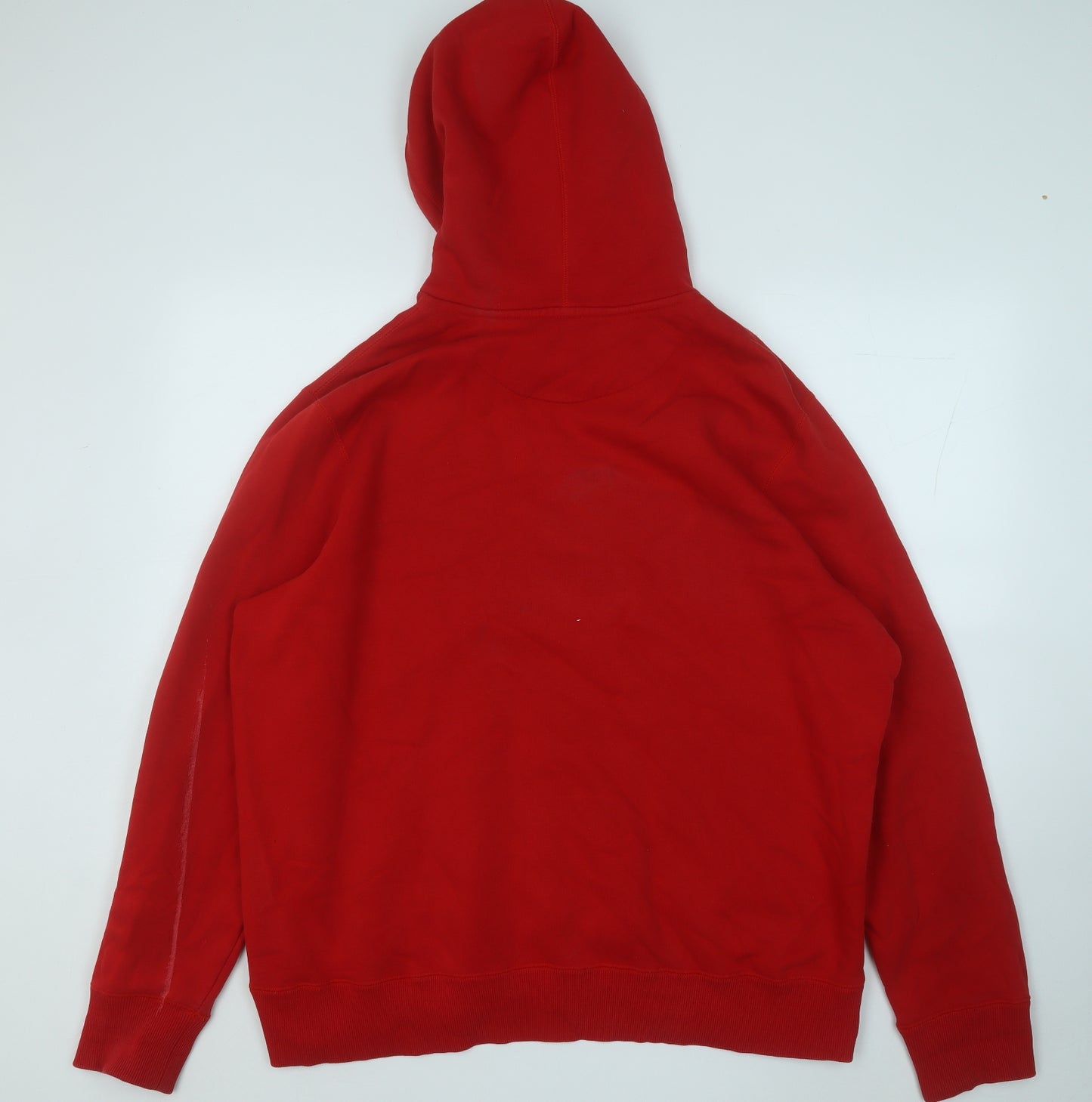 Nike Mens Red  Cotton Pullover Hoodie Size 2XL