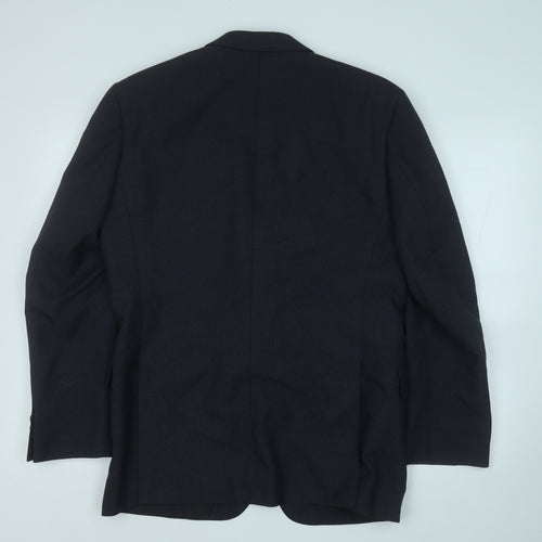 Preworn Mens Grey  Polyester Jacket Suit Jacket Size 40