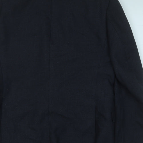 Preworn Mens Grey  Polyester Jacket Suit Jacket Size 40