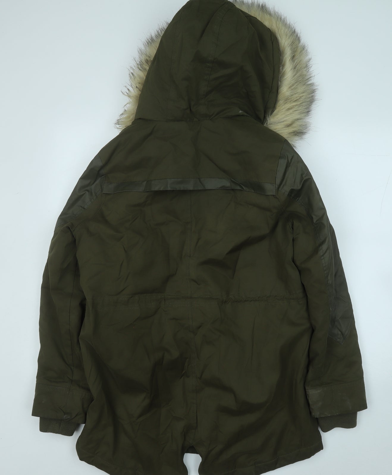 TU Womens Green   Parka Coat Size 14