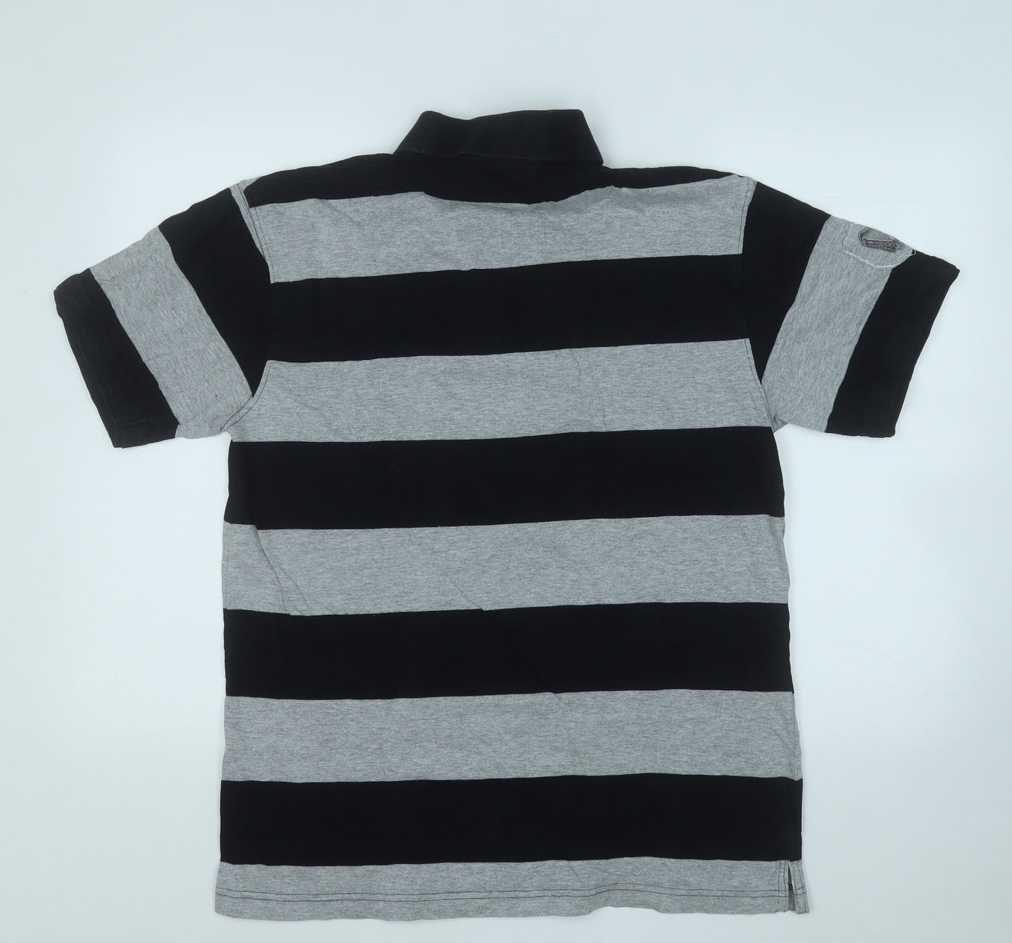 Guinness Mens Grey Striped Cotton  Polo Size XL Collared
