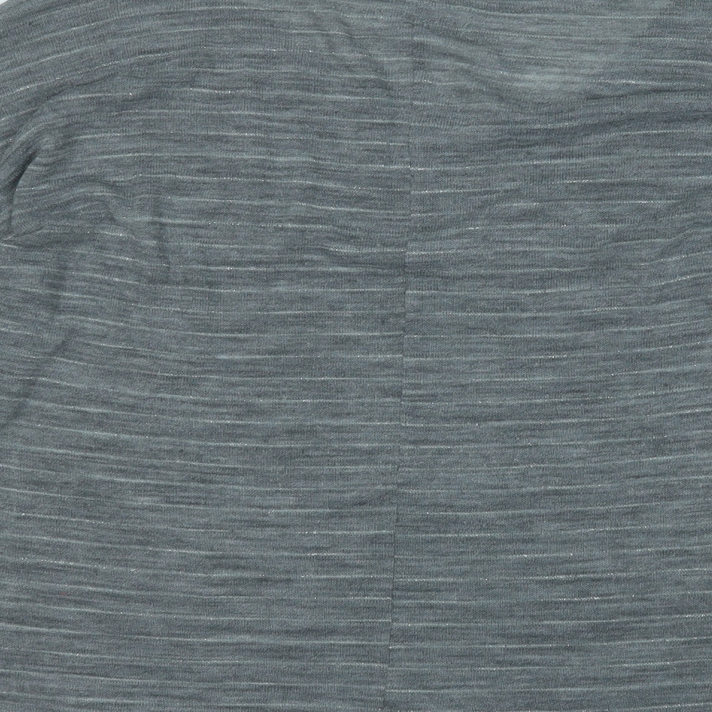 Only Womens Grey Round Neck  Acrylic Pullover Jumper Size L