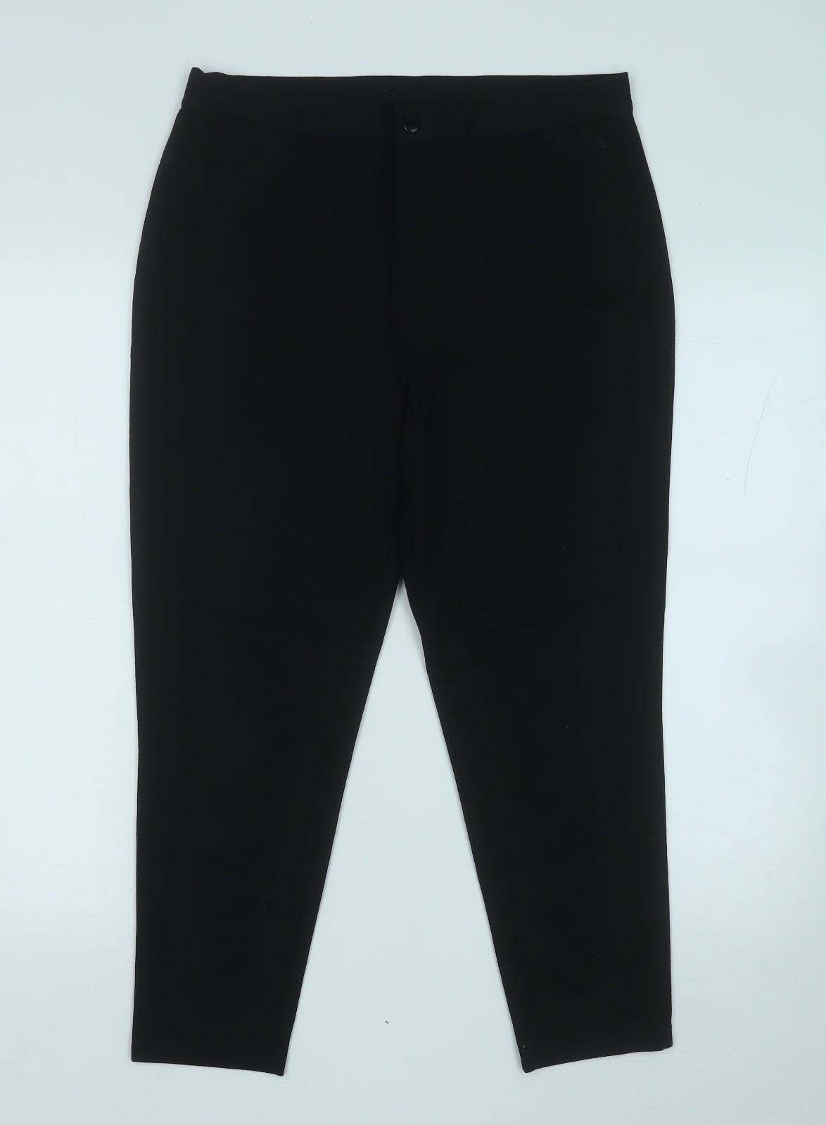 ASOS Womens Black  Polyester Trousers  Size 14 L23 in Regular
