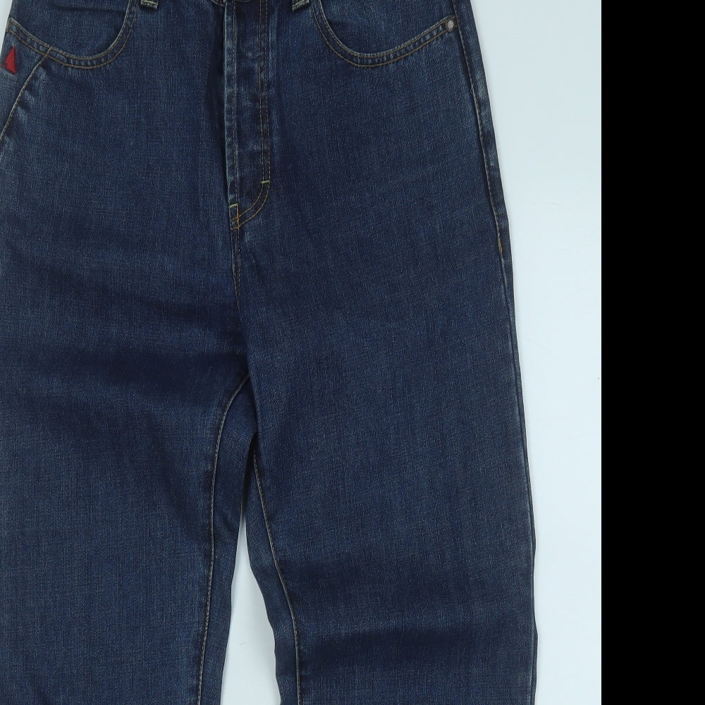 MUSTO Mens Blue  Cotton Straight Jeans Size 30 in L28 in Regular