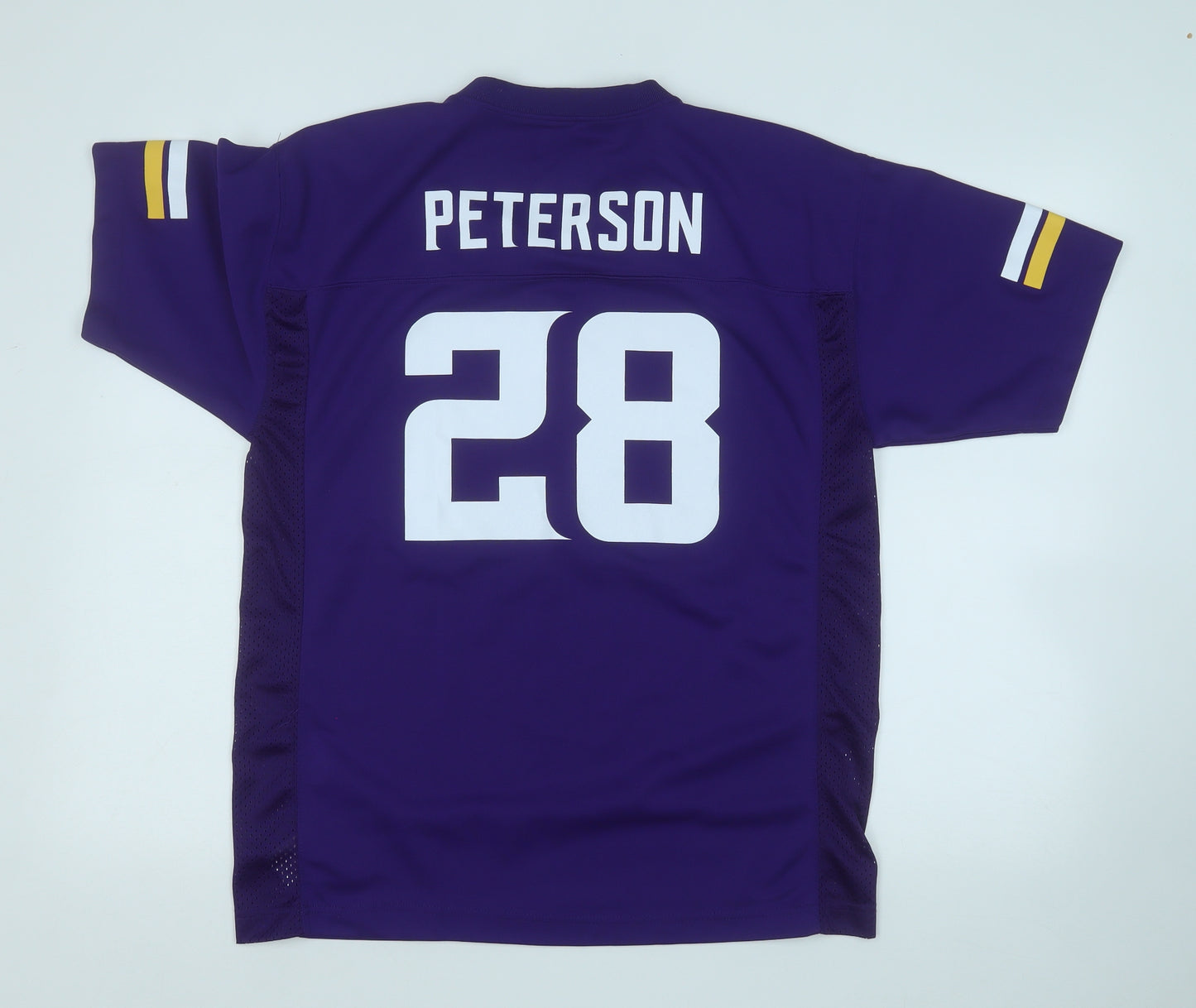 NFL Boys Purple  Polyester Basic T-Shirt Size XL V-Neck  - Vikings