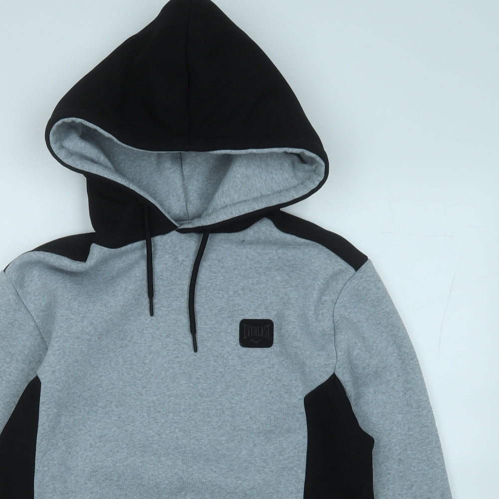 Everlast Mens Grey  Cotton Pullover Hoodie Size M