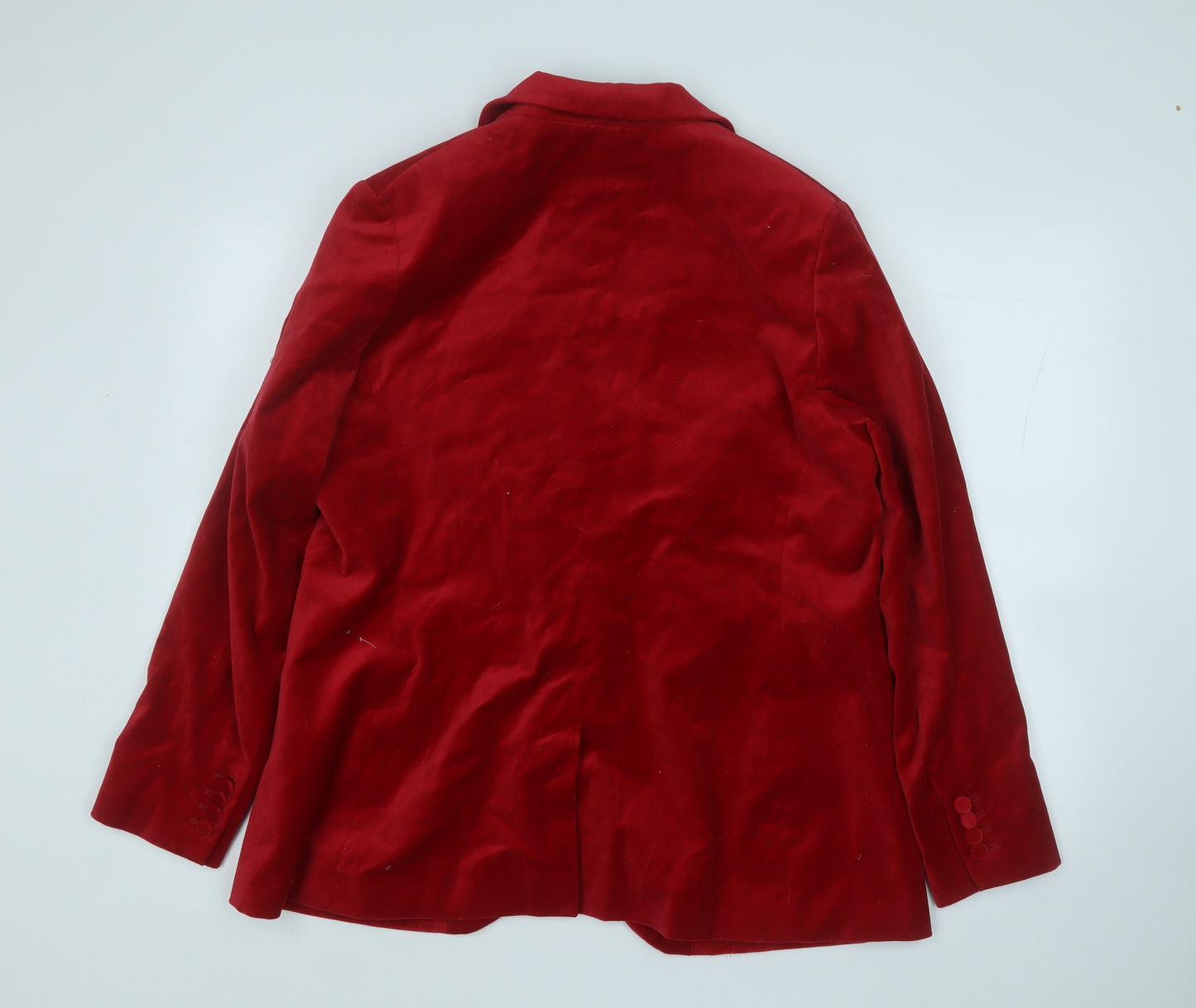 Marks and Spencer Womens Red   Jacket Blazer Size 18