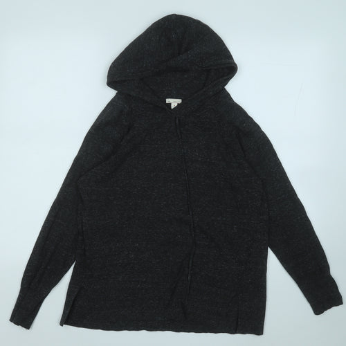 Gap Womens Grey  Cotton Pullover Hoodie Size M