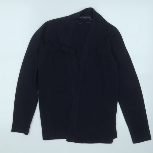 Marks and Spencer Womens Blue V-Neck  Acrylic Pullover Jumper Size S