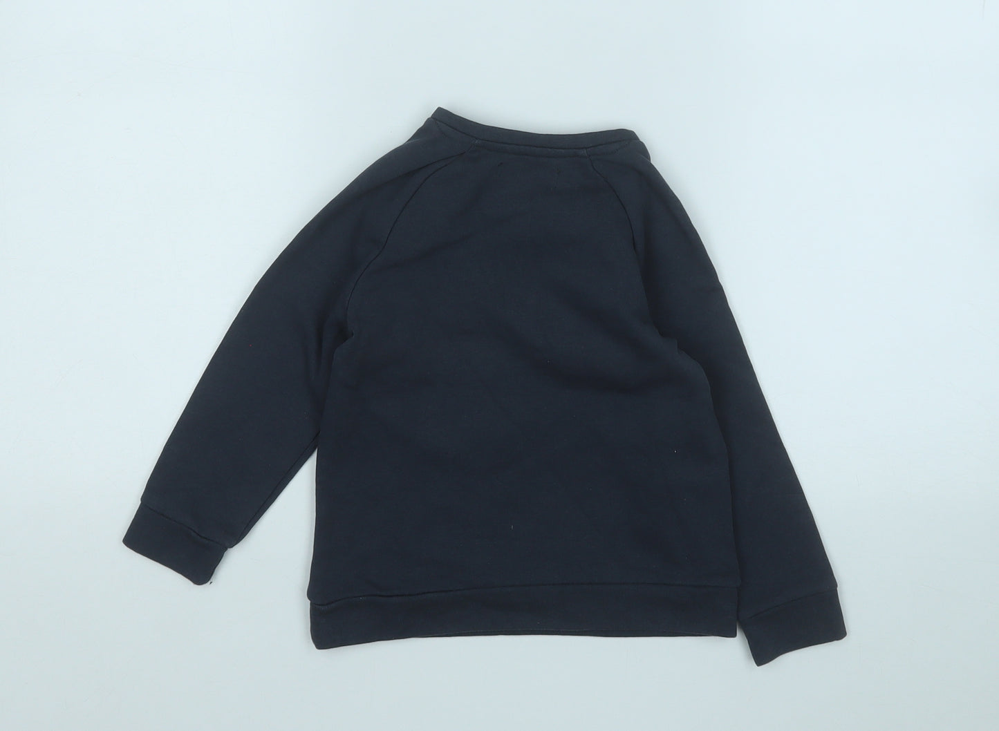 abcd Girls Blue Geometric Cotton Pullover Sweatshirt Size 5 Years