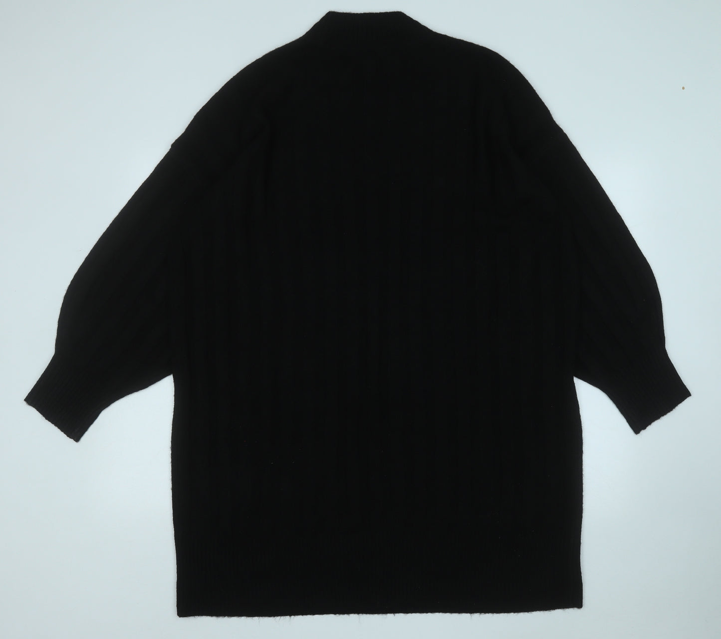 George Womens Black Round Neck  Polyester Pullover Jumper Size 20