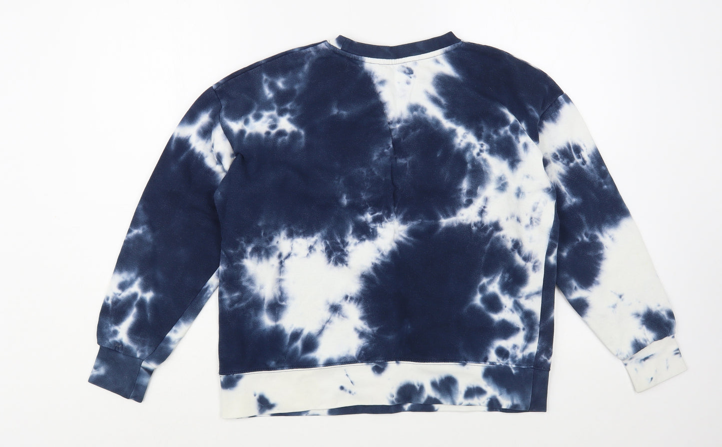 Dunnes Stores Womens Blue  Cotton Pullover Sweatshirt Size S  Pullover - Tie Die