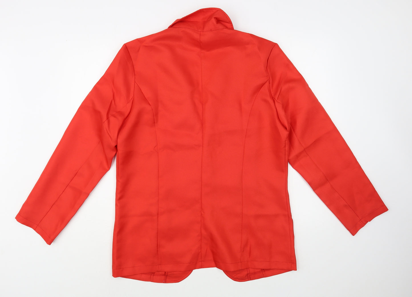 Preworn Womens Red   Jacket Blazer Size L  Button