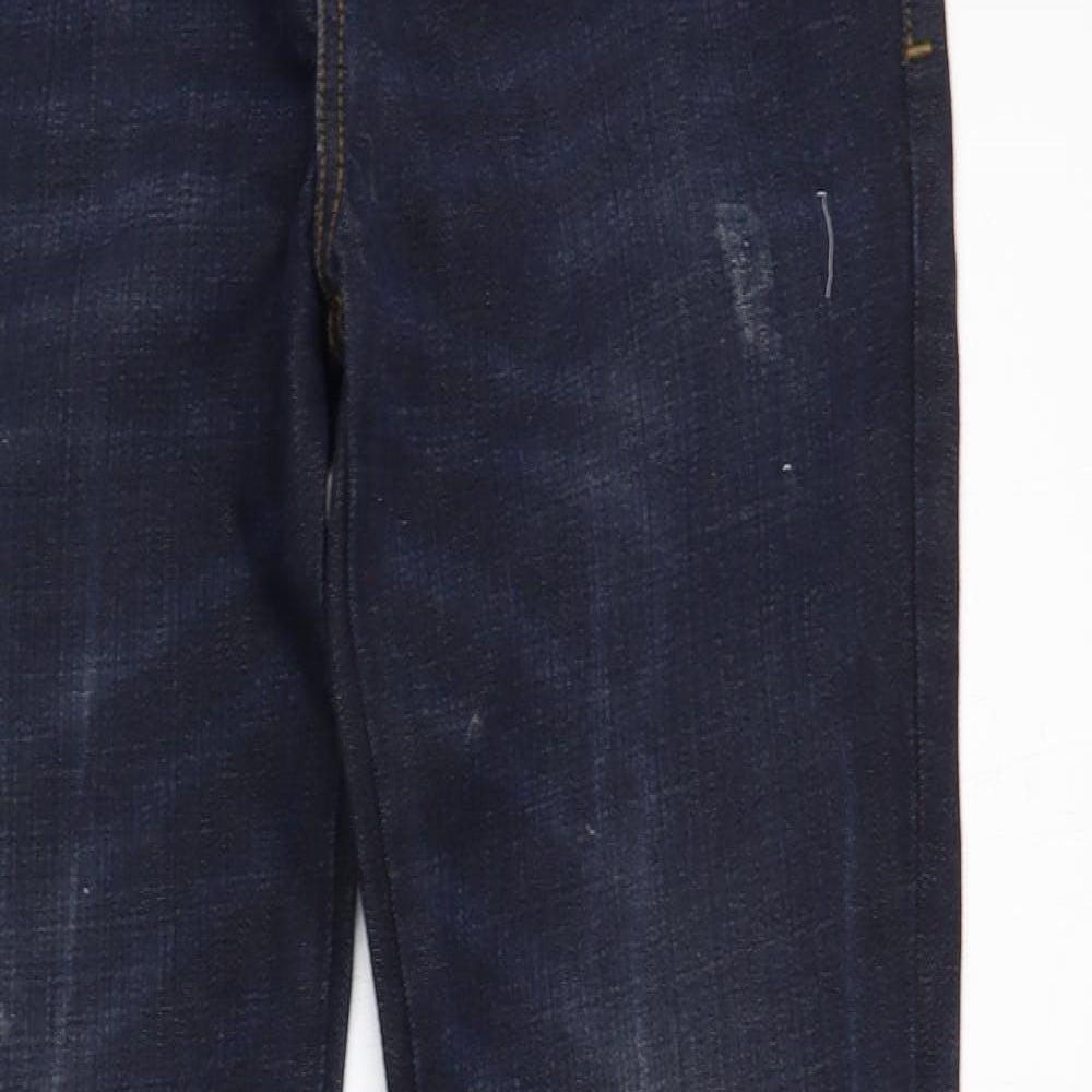 Red Herring Boys Blue  Cotton Straight Jeans Size 13 Years  Regular Button