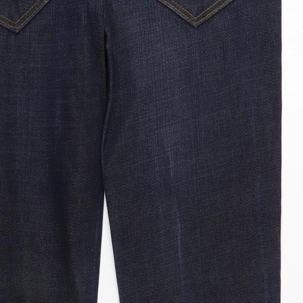 Red Herring Boys Blue  Cotton Straight Jeans Size 13 Years  Regular Button