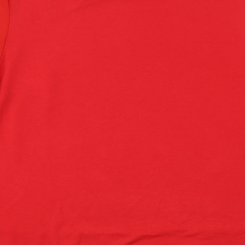 Dunnes Stores Womens Red  Polyester Basic Blouse Size L Boat Neck