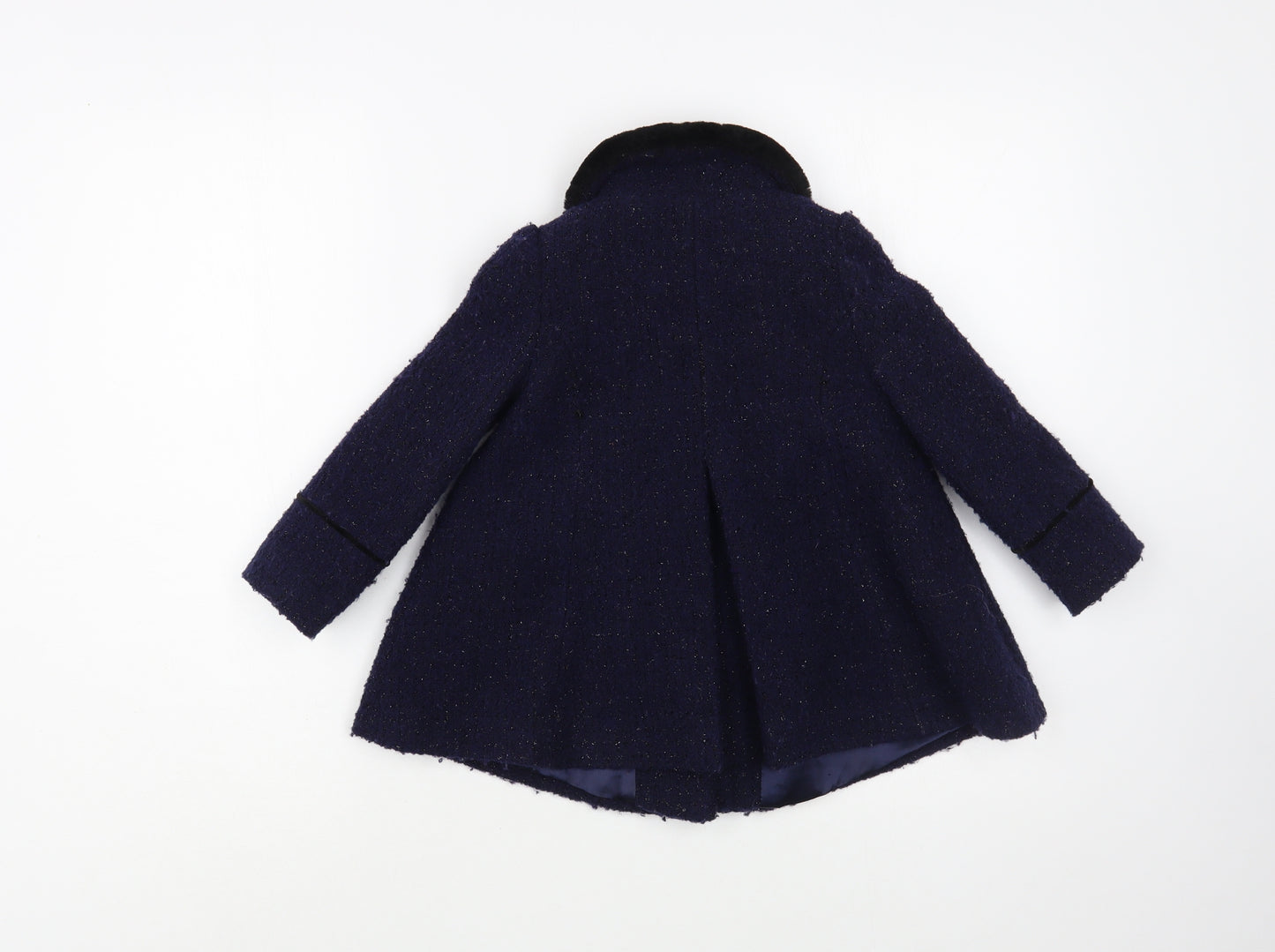 Dunnes Stores Baby Blue   Pea Coat Coat Size 12-18 Months   Snap