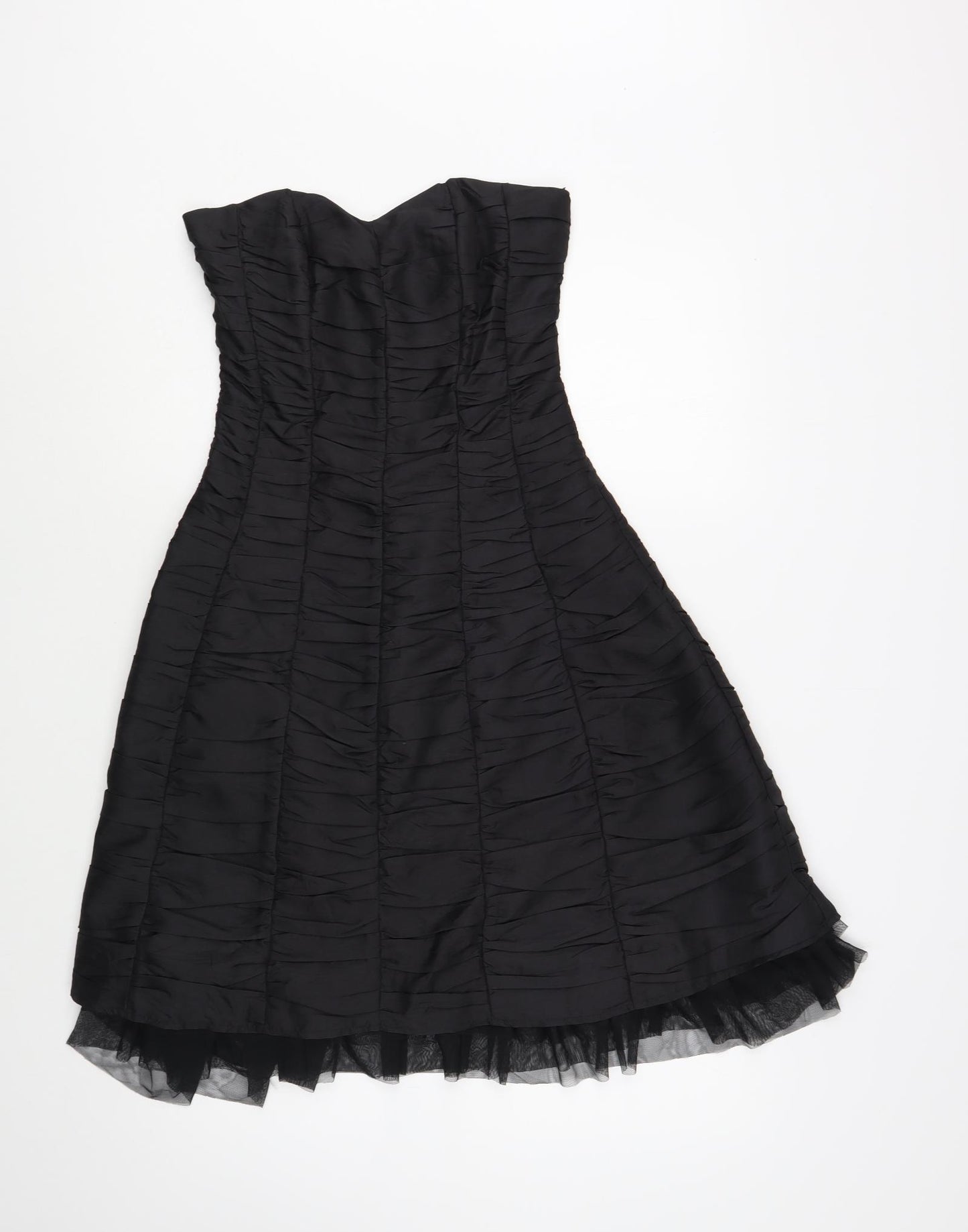 Internacionale Womens Black  Polyester A-Line  Size 8  Sweetheart Zip