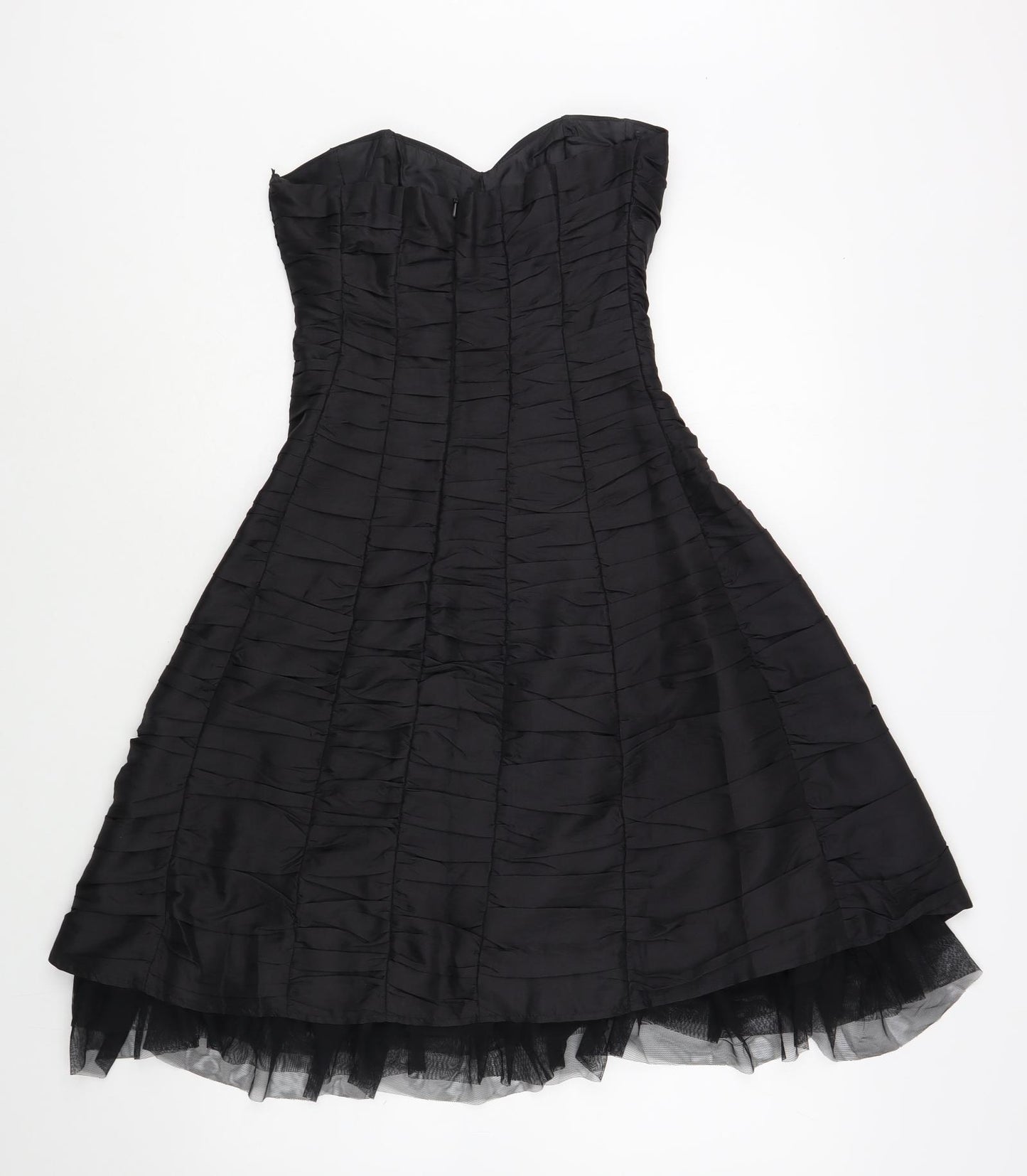 Internacionale Womens Black  Polyester A-Line  Size 8  Sweetheart Zip