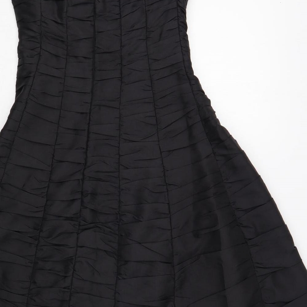 Internacionale Womens Black  Polyester A-Line  Size 8  Sweetheart Zip